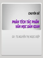 Chuyên đề phân tích tác phẩm văn học dân gian