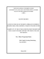 A STUDY ON THE USE OF TOP-DOWN APPROACH TO IMPROVE READING SKILL FOR LEARNERS AT EQUEST ENGLISH CENTRE