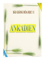 Bài giảng ankađien hóa học 11