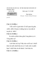 ĐỀ THI HSG MÔN SINH 9 THCS