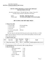 Đề cương chi tiết học phần: Kế toán ngân hàng (Bậcc cao đẳng)