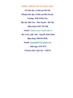 Chuyên đề  GIÁO dục về  hôn NHÂN và bài TOÁN dân số cho học sinh lớp 9