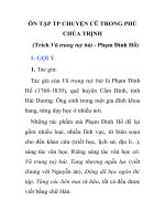 ÔN TẬP TP CHUYỆN CŨ TRONG PHỦ CHÚA TRỊNH