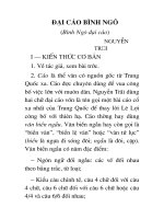 ÔN TẬP TP ĐẠI CÁO BÌNH NGÔ