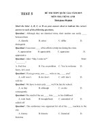 đề thi thử môn anh thpt quốc gia TEST 5