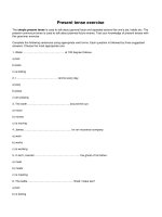 Present tense exercise