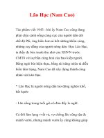 VĂN MẪU Lão Hạc của NAM CAO