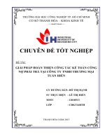 MỘT SỐ GIẢI PHÁP HOÀN THIỆN CÔNG TÁC KẾ TOÁN CÔNG NỢ PHẢI THU VÀ PHẢI TRẢ  TẠI CÔNG TY TNHH THƯƠNG MẠI TUẤN HIỀN (2)