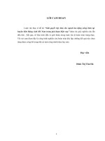 GIẢI QUYẾT VIỆC LÀM CHO NGƯỜI LAO ĐỘNG  NÔNG THÔN TẠI HUYỆN KIM BẢNG, TỈNH HÀ NAM TRONG GIAI ĐOẠN HIỆN NAY