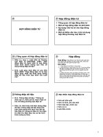 Slide bài giảng môn thương mại điện tử: Bài 9: Hợp đồng điện tử