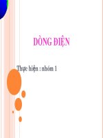 bài giảng dự thi dạy học tích hợp liên môn tiết 1   dòng điện   nhóm 1