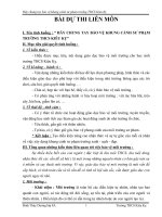 bài dự thi liên môn hãy chung tay bảo vệ khung cảnh sư phạm trường THCS kiêu kỵ