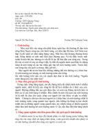 bài dự thi liên môn nguồn nước đang kêu cứu nhân loài