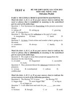 đề thi thử môn anh thpt quốc gia TEST 4