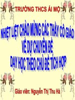 bài giảng dự thi chủ đề tích hợp liên môn chủ đề ô nhiễm môi trường không khí