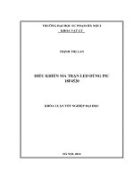 Điều khiển ma trận LED dùng PIC 18f4520