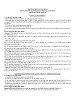 Đề cương ôn tập hóa học 10 học kì I