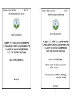 Nghiên cứu năng lực cạnh tranh và phân tích chiến lược kinh doanh của một số doanh nghiệp dược trên thị trường việt nam
