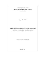Nghiên cứu sự hoạt động của dải hội tụ nhiệt đới trên khu vực Tây bắc Thái Bình Dương