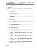 PHÂN TÍCH THỰC TRẠNG ÁP DỤNG HỆ THỐNG HACCP TẠI CÔNG TY CP XUẤT NHẬP KHẨU THỦY SẢN CỬU LONG AN GIANG