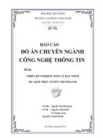 Đồ án thiết kế Website xem và đặt Tour
