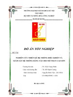 Đồ án tốt nghiệp - Nghiên cứu thiết kế hệ thống điều khiển và giám sát hệ thống băng tải cho mỏ than Cao Sơn