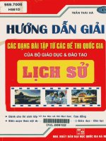 Hướng dẫn giải các dạng bài tập lịch sử