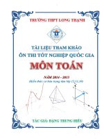 tài liệu tham khảo ôn thi tốt nghiệp quốc gia môn toán