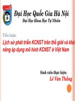 Tiểu luận Lịch sử phát triển khu công nghiệp sinh thái trên thế giới và khả năng áp dụng mô hình khu công nghiệp sinh thái ở Việt Nam