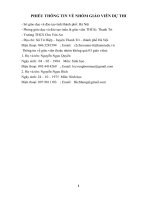 GIÁO dục rèn LUYỆN sức KHỎE, bảo vệ môi TRƯỜNG THÔNG QUA bài GIẢNG HOẠT ĐỘNG hô hấp