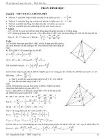 ôn thi thpt quốc gia môn toán –  phần hình học