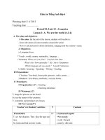 Giáo án tiếng anh 6 unit 15 countries