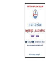 Tuyển tập đề thi đại học và cao đẳng môn toán từ năm 2003   2012  môn toán