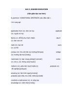 TỪ VỰNG TIẾNG ANH Unit 5-7