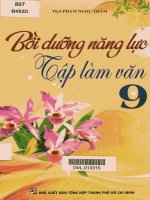 Bồi dưỡng năng lực tập làm văn 9