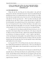 NÂNG CAO HIỆU QUẢ CÔNG TÁC DẠY NGHỀ PHỔ THÔNG  TẠI TRUNG TÂM KỸ THUẬT TỔNG HỢP  HƯỚNG NGHIỆP  TỈNH ĐỒNG NAI