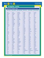 Irregular Verbs Pre-Int