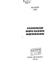 vai trò của văn hóa trong sự nghiệp công nghiệp hóa- hiện đại hóa nông thôn nông nghiệp vùng đồng bằng sông hồng