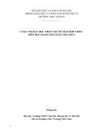 TÍCH hợp LIÊN môn  LỊCH sử, âm NHẠC, mĩ THUẬT, GIÁO dục nếp SỐNG văn MINH THANH LỊCH của NGƯỜI hà nội vào bài GIẢNG môn NGỮ văn 9 đoàn THUYỀN ĐÁNH cá của HUY cận