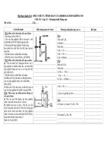 Mẫu bài thực hành Điều chế và tính chất của hiđrocacbon không no