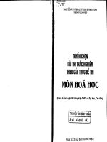 tuyển chọn bài thi theo cấu trúc đề thi môn hóa học