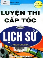 Luyện thi cấp tốc môn lịch sử
