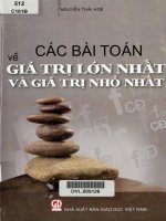 Các bài toán về giá trị lớn nhất và giá trị nhỏ nhất