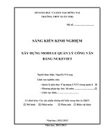 XÂY DỰNG MODULE QUẢN LÝ CÔNG VĂN BẰNG NUKEVIET