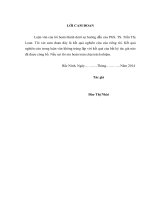 NGHIÊN CỨU MỘT SỐ CHỈ TIÊU SINH HỌC VÀ TRÍ TUỆ CỦA HỌC SINH THPT LÝ NHÂN TÔNG,  TỈNH BẮC NINH