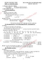 Đề cương ôn tập hóa khối 10 học kì I