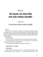 Giáo trình Khí tượng nông nghiệp- Phần 2 - TS. Đoàn Văn Điếm (chủ biên)