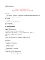 Giáo án tiếng anh 9 unit 1