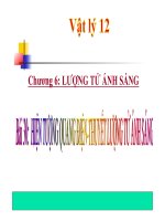 Bài giảng hiện tượng quang điện   thuyết lượng tử ánh sáng vật lý 12