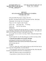 BIÊN BẢN  XÉT SÁNG KIẾN KINH NGHIỆM TỔ VĂN PHÒNG